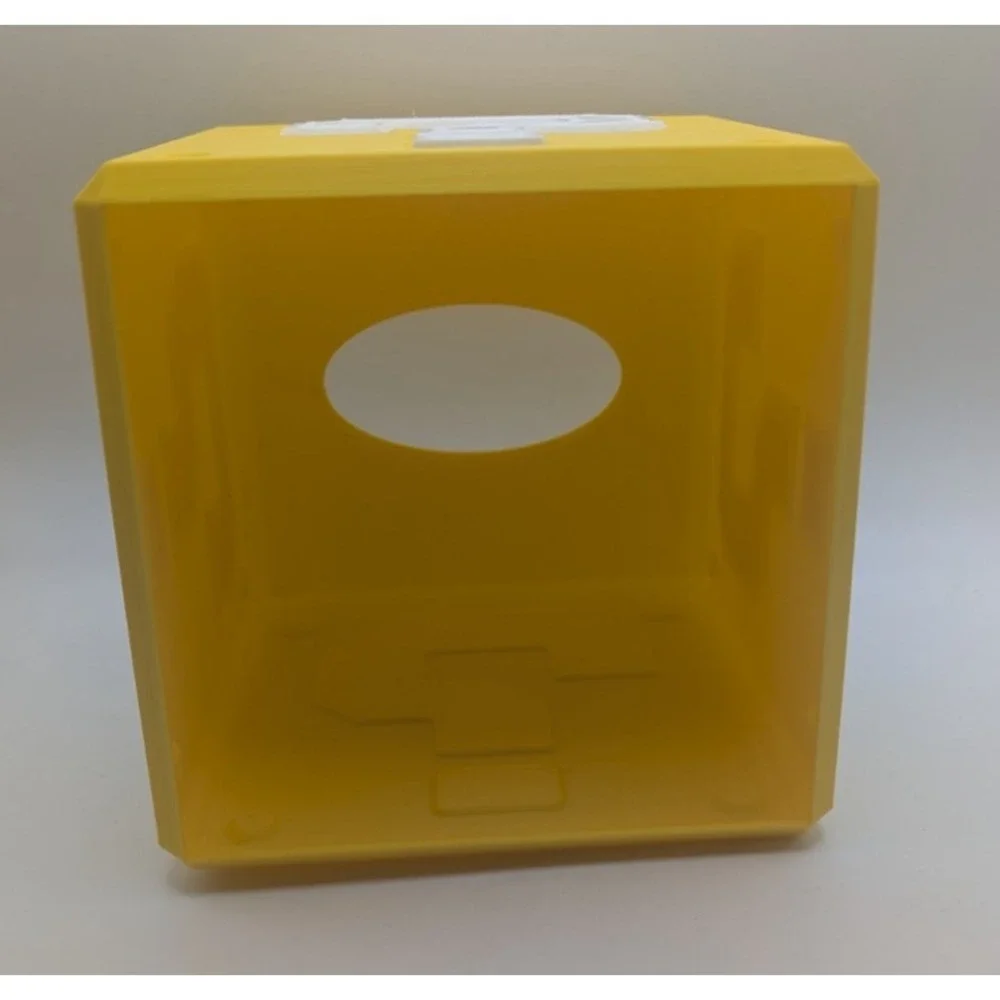 Super Mario Style Question Block 3D Printed Tissue Paper Cover Yellow Gamer NEW